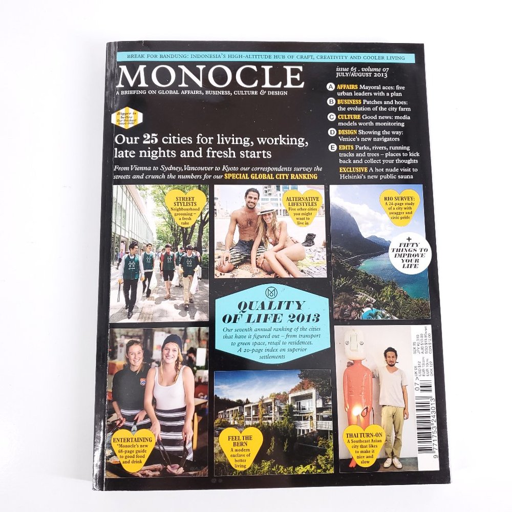 Monocle Magazine Issue 65 Volume 07 July / Aug 2013 Our 25 cities for living ...